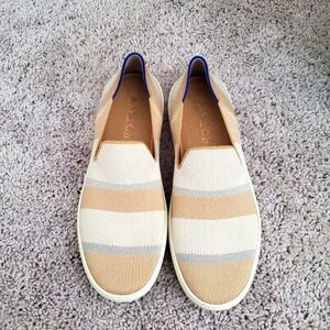 Rothy's Birch Stripe Slip On Sneakers